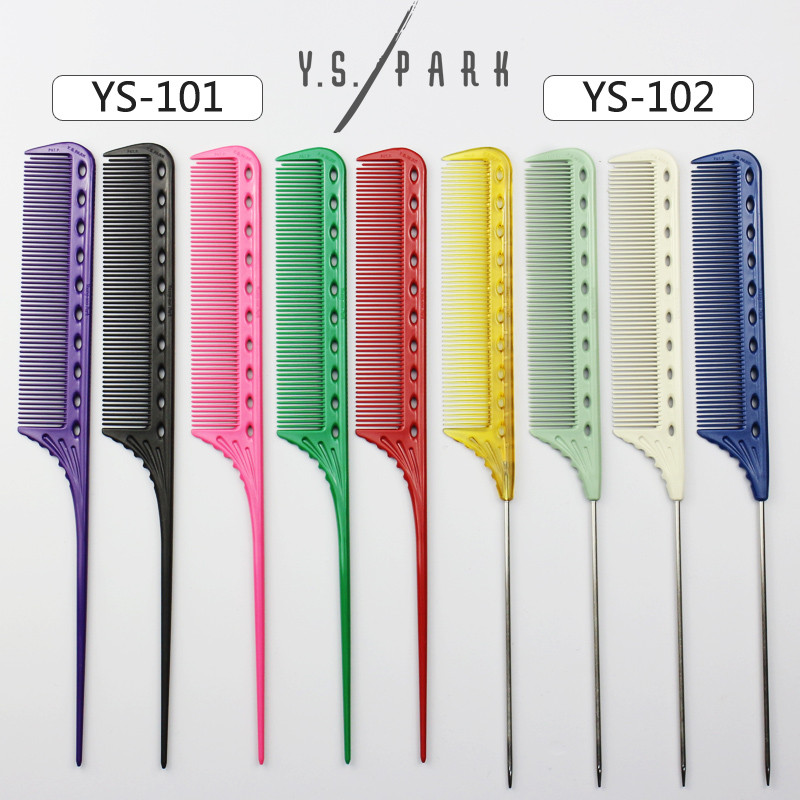 ญี่ปุ่นนําเข้า YSPARK เลือกหวีหวีชี้หางหวี YS102 Hairdressing Professional Perm ย้อมพาร์ทิชันหวีม้วน