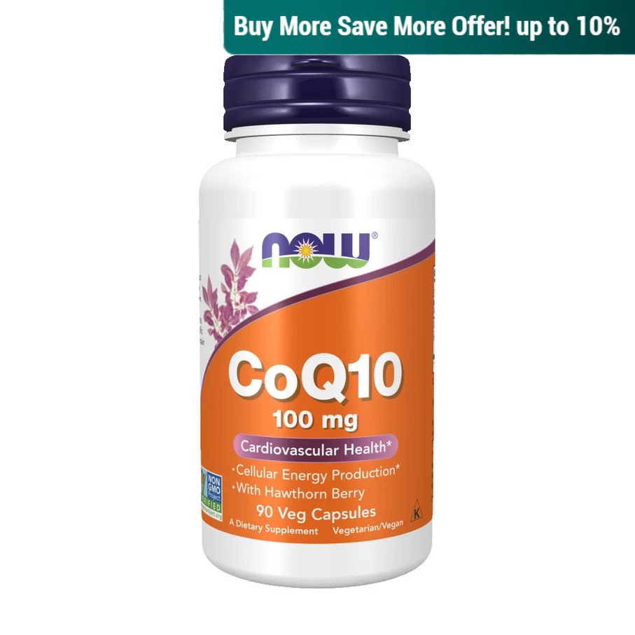 NOW s, CoQ10, 100mg, 90 Vcaps.
