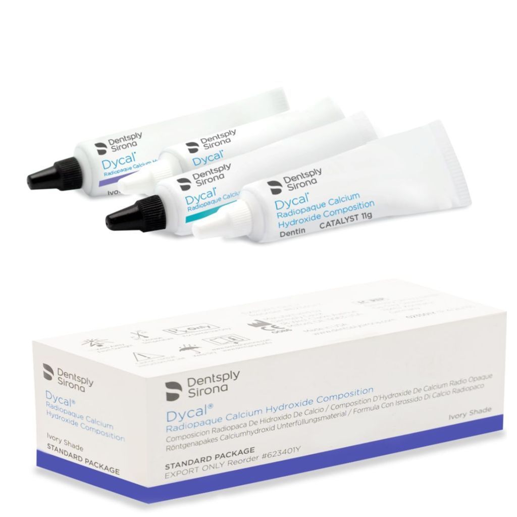 COD  คอลเลกชันของขวัญฟรี Dycal Radisolque Calcium Composition Ivory Shade Base 1.17g Catalyst 1.0g