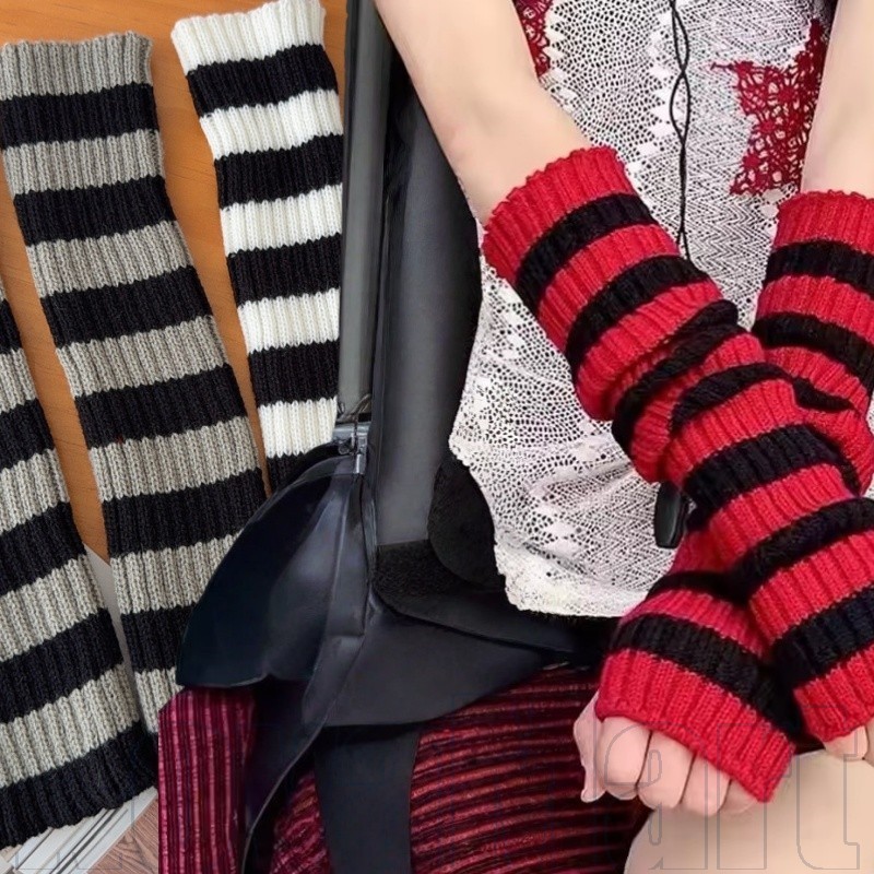 Avant-Garde Sleeve Covers for Y2K Fashion | อะคริลิ ยู นิสซ์ แขนแขน6สีเพื่อสไตล์ด่วนสวมใส่ง่ายสําหรั