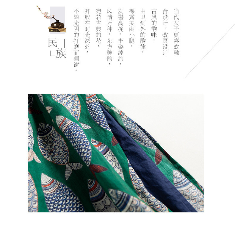 เสื้อคลุมแขนกุดจากผ้าฝ้ายลินินสำหรับผู้หญิง ดีไซน์แบบจีนmodern - รูปที่ 5