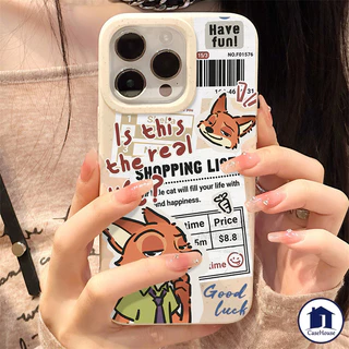 เคสไอโฟน 11 น่ารักซูเปอร์โตนีสุนัขจิ้งจอกคู่นุ่ม สำหรับ iPhone 11 17 16 13 15 14 12 Pro Max XR X XS Max 6s 7 8 6 16 Plus