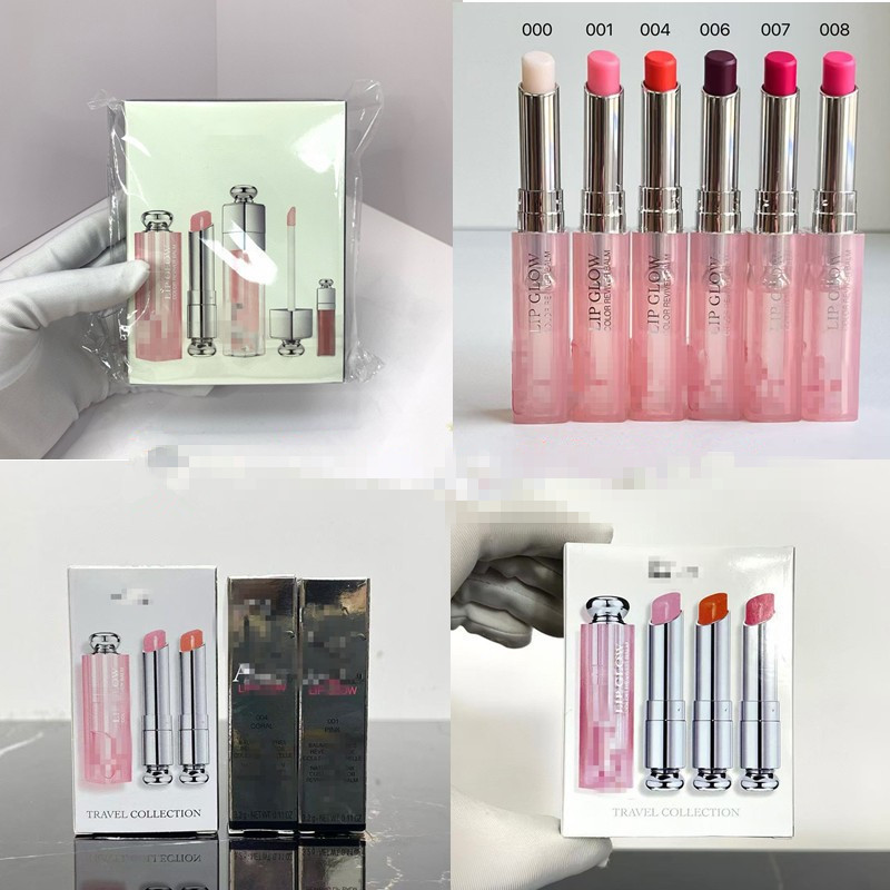 Channel Dijia ลิปบาล์มเปลี่ยนสีรุ่นใหม่ 3.2g001/004 ชุดสองชิ้น Lip Care ชุดสามชิ้น 11.8