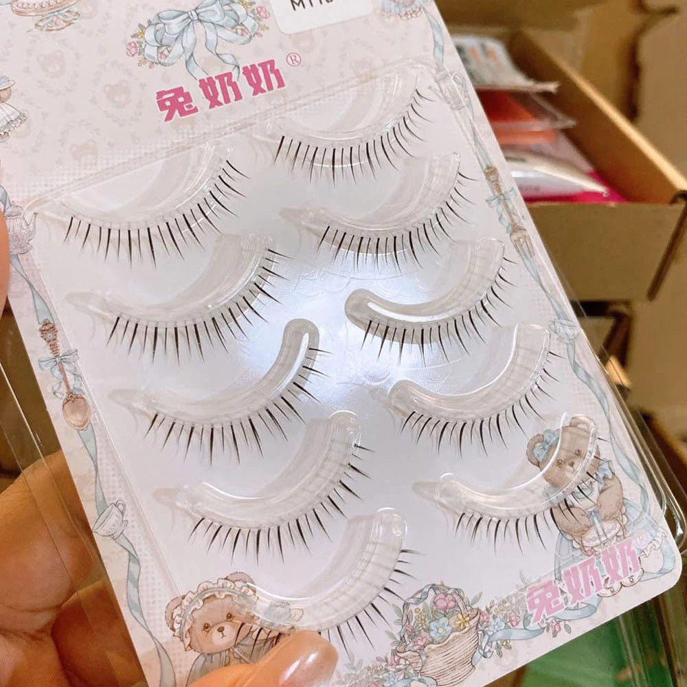 M116 Series ภายใต้ขนตาแต่งหน้าทุกวัน Lash Extension มังงะขนตาล่างธรรมชาติ 5 คู่