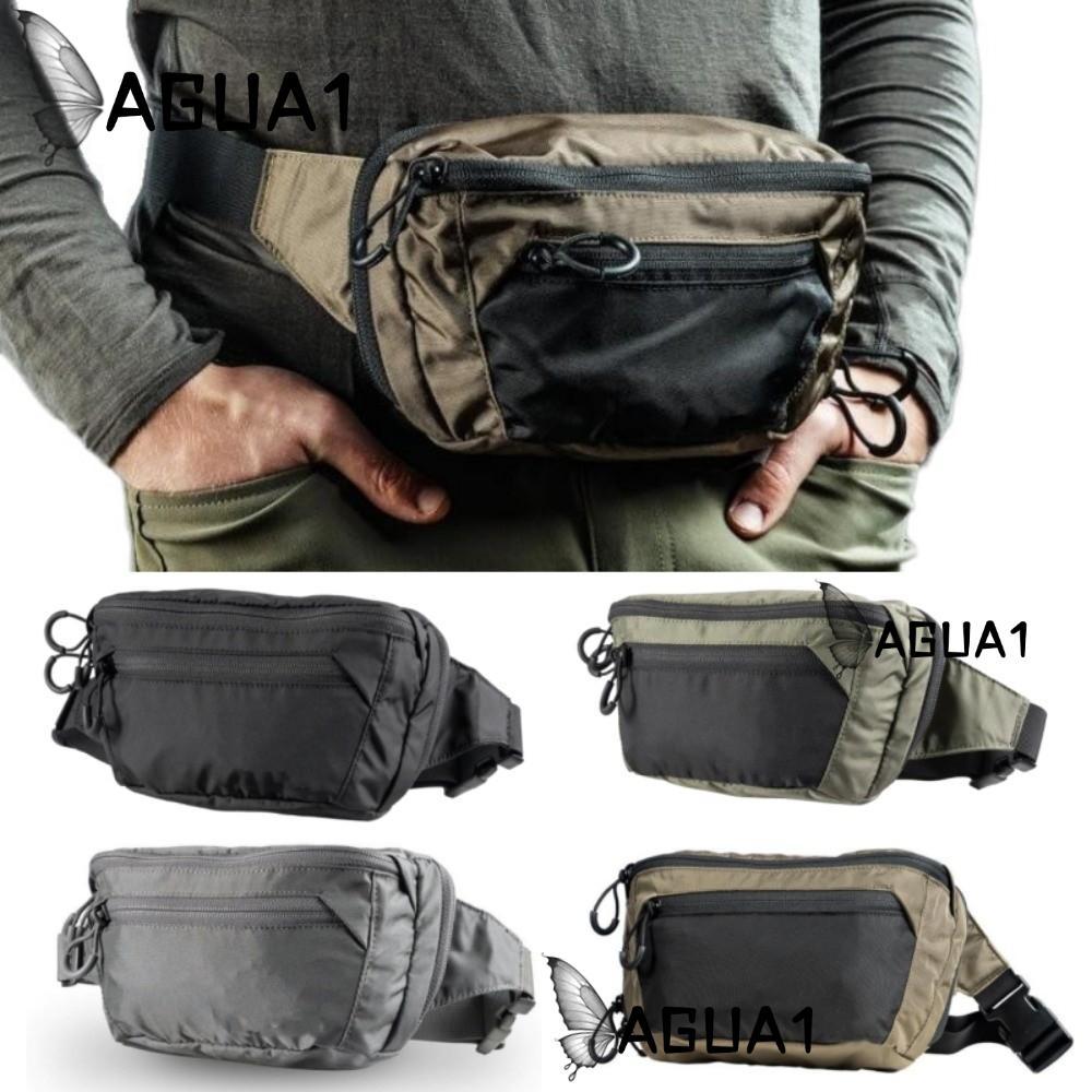 อ๊าก1 กระเป๋าคาดเอว, กระเป๋าคาดหน้าอกเข็มขัดคาดเอวปรับได้สีทึบ, กระเป๋ามีซิป กระเป๋าสะพายน้ําหนักเบา แคมป์ปิ้ง