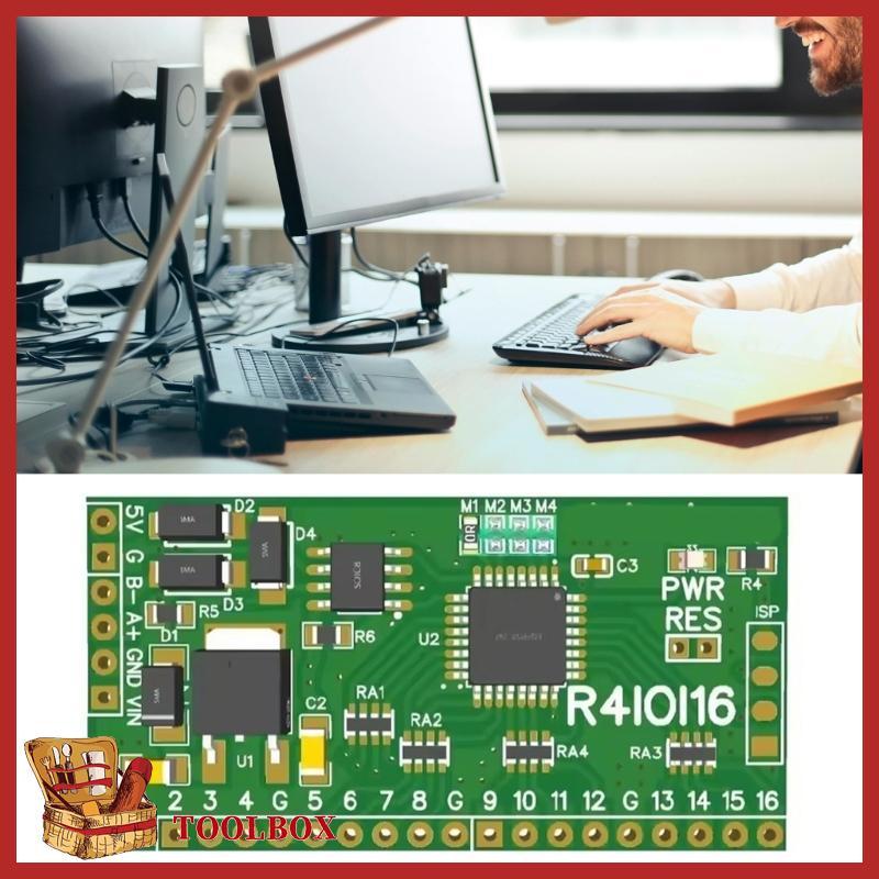 TOOLBOX 16CH 5 IN 1 Modbus Rtu ดิจิตอล IO โมดูลสลับระยะไกล IO ขยาย RS485 NPN DI-DO Pin Cores Board R