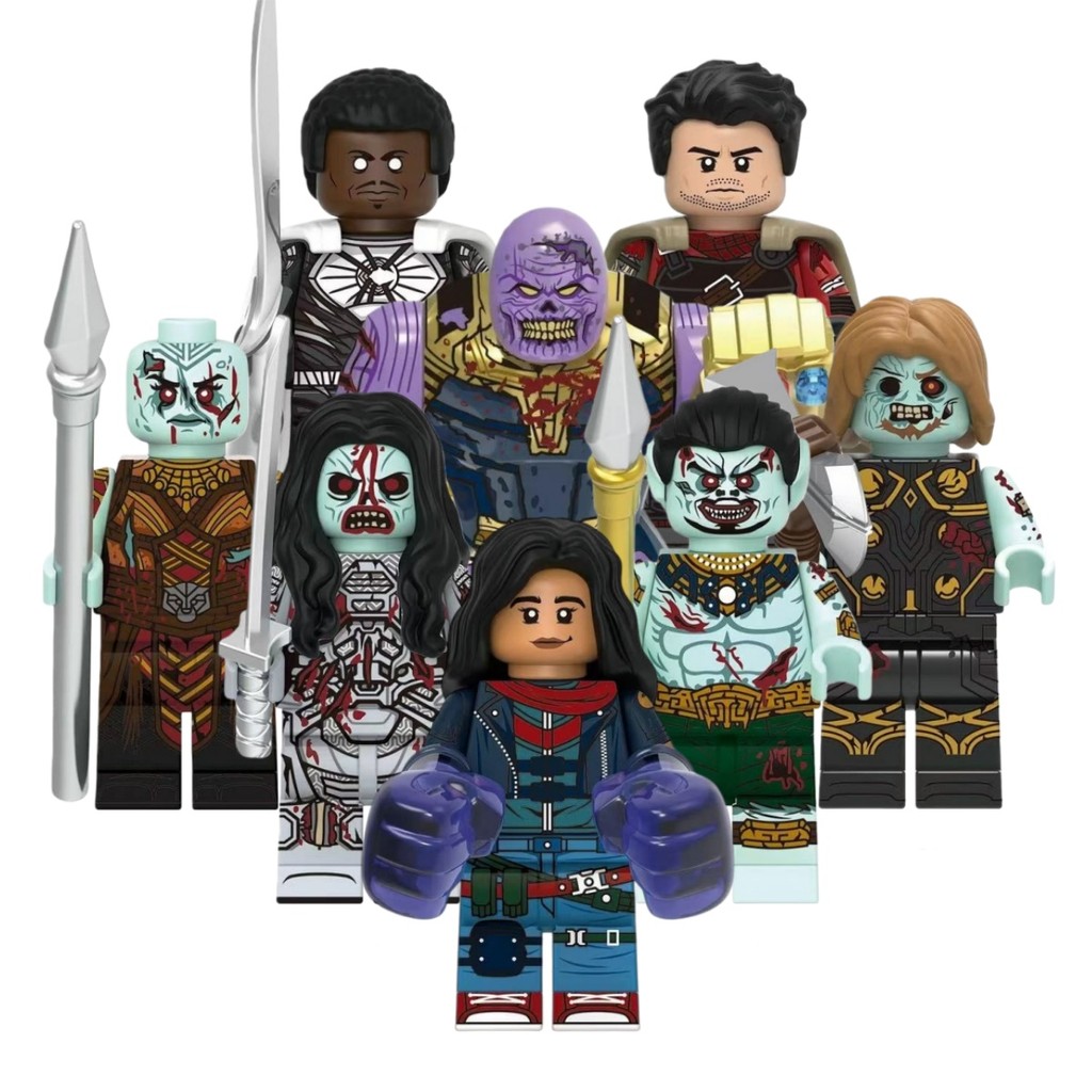 Superhero Action Figure Thor Okoye Ms.Marvel Shang-Chi Moon Blade Namor Ghost Thanos ของเล่นคอลเลกชั