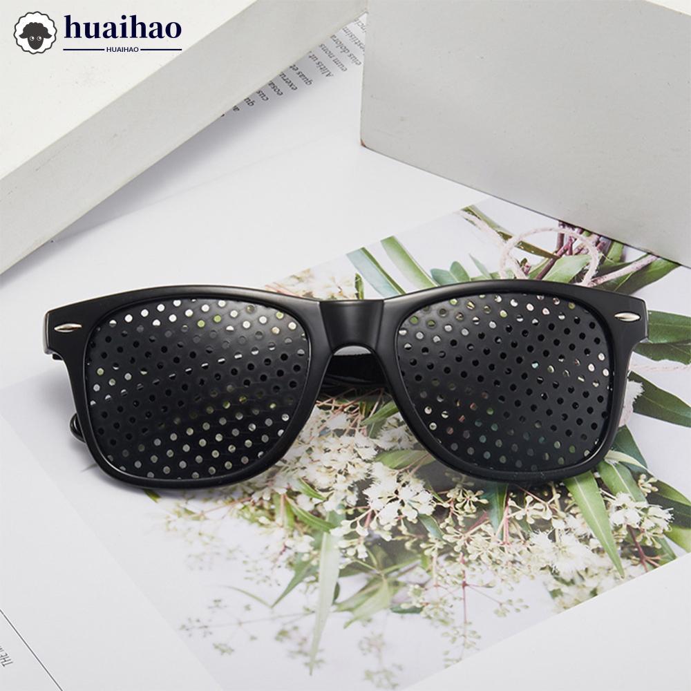 HUAIHAO Vision Care Wearable Corrective แว่นตา Stenopeic Pinhole ลดความเมื่อยล้าของตา ป้องกันการมองเห็นไม่ชัด
