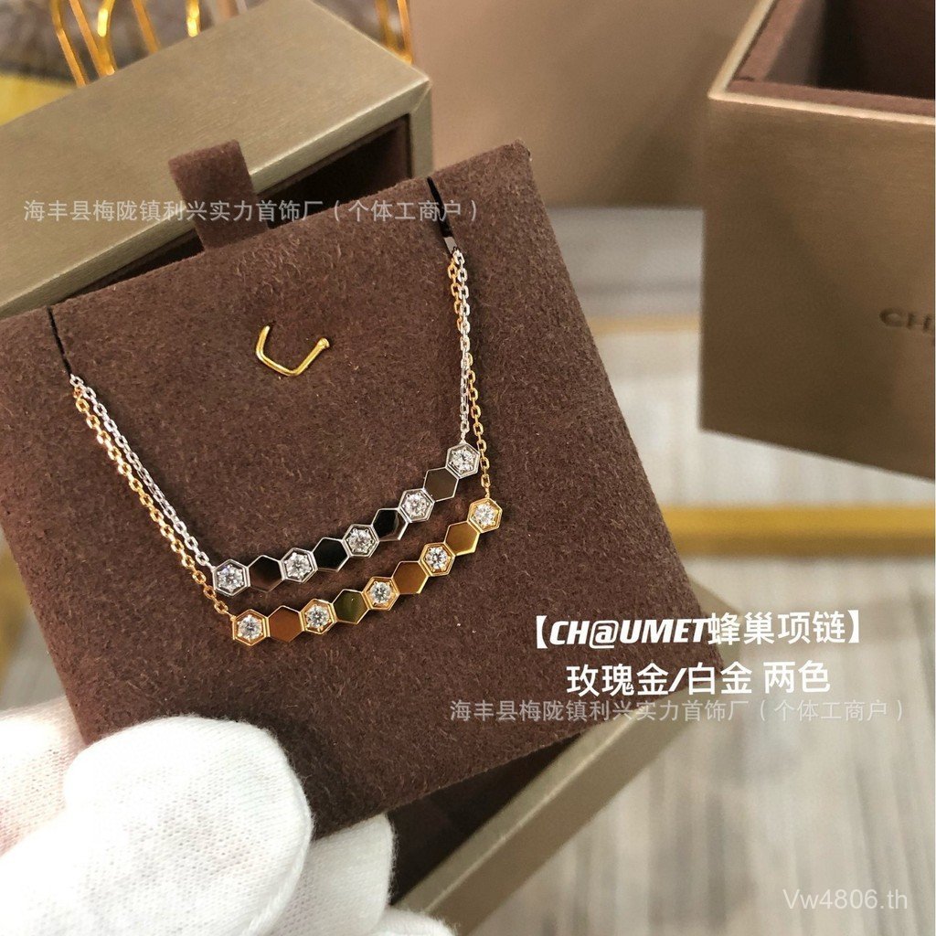CNC Paris V สร้อยคอลายรังผึ้งจากแบรนด์ Benshang แบบสต็อกทองตัด 6NSY