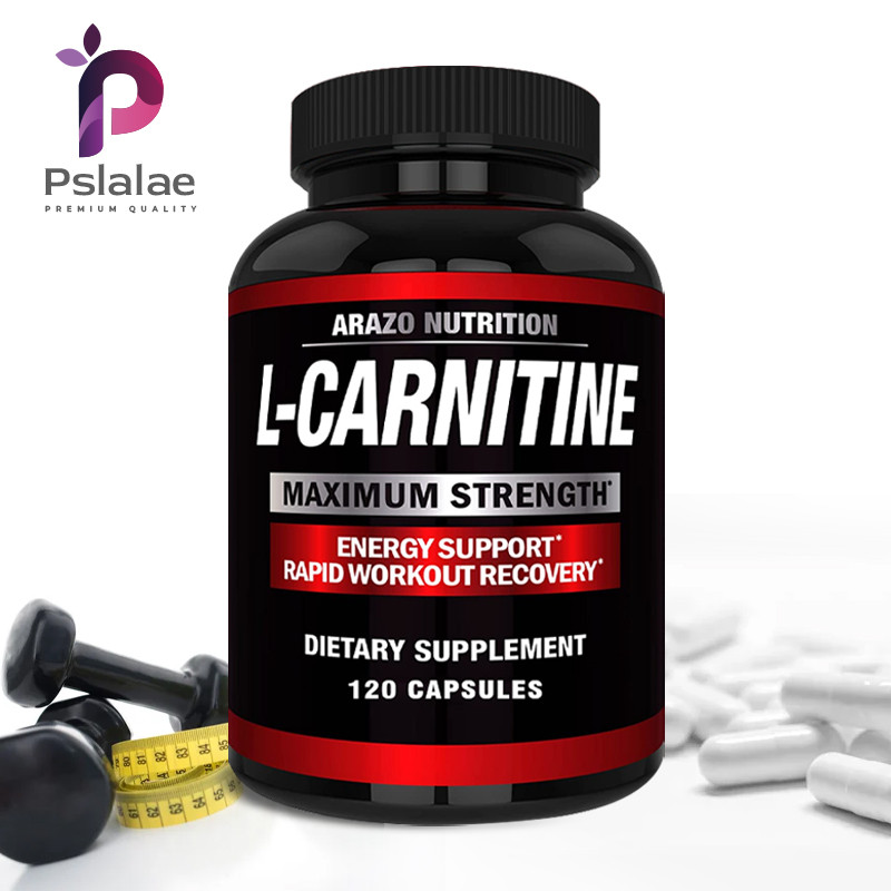 PSLALAE L-Carnitine อาหารเสริมกรดอะมิโนที่ออกแบบมาเพื่อรองรับพลังงานและการกู้คืนการออกกําลังกาย - 30/60/120 แคปซูล ผลิตในอเมริกา