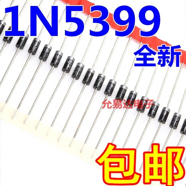 ยี่ห้อใหม่พร้อมสต็อกไดโอด Rectifier 1N5399 IN5399 1,000V ยาวฟุตกําลังสูง