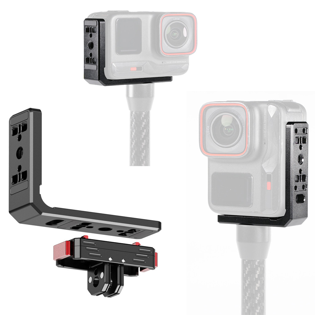 NovelGoal แนวนอนแนวตั้งสลับ 1/4 ARRI ตําแหน่ง N52 แม่เหล็ก L-รูปสําหรับ Insta360 Ace/Ace Pro