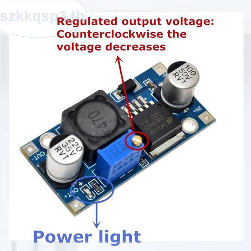 DC-DC Step-Down โมดูล 3A ปรับแรงดันไฟฟ้า 24V 12V 5V 3V Step-Down โมดูล THK3
