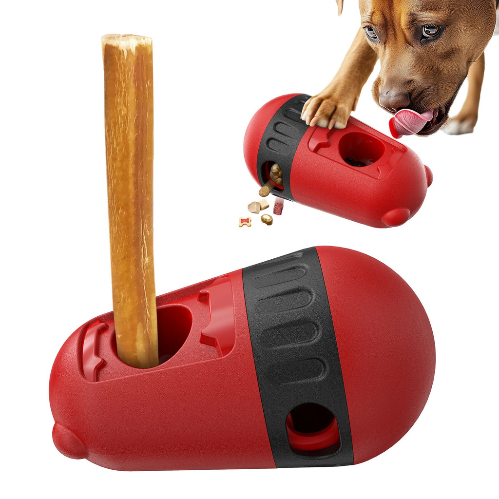 Bully Stick Holder ของเล่นสุนัขช้า Feeder Ball อาหาร Dispensing ของเล่นสําหรับสุนัขขนาดกลางขนาดเล็กไ