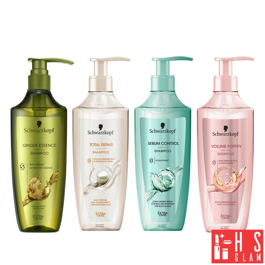 Schwarzkopf Extra Care Shampoo ชวาร์สคอฟ แชมพู ผมนุ่ม  ชุ่มชื้น ผมลื่น เงางาม สุขภาพดี ผมเสีย 400ml