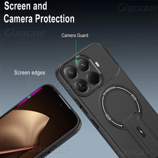ปลอกสําหรับ Xiaomi 17 15 14 T Pro 17T 17TPro 15T 15TPro 14T 14TPro T15 Xiaomi15TPro พร้อมวงเล็บแม่เหล็กกันกระแทกป้องกันเคสโทรศัพท์ Hard Anti fall Matte ฝาหลังปลอก