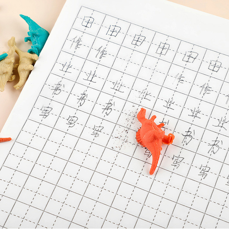 ยางลบรูปไข่ไดโนเสาร์ขนาดเล็ก เป็นยางลบรูปสัตว์การ์ตูนน่ารัก สนุกสนาน และใช้งานได้จริง มี 6-8 ชิ้น/ชิ้น - รูปที่ 6