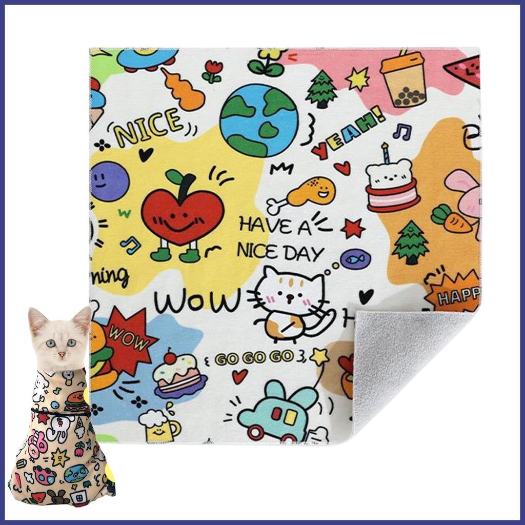 สัตว์ Hugger Wrap Bag Cat Swaddle Wrap Grooming Bag สบาย Anti-Escape Holder สําหรับบ้านอาบน้ําหู smb