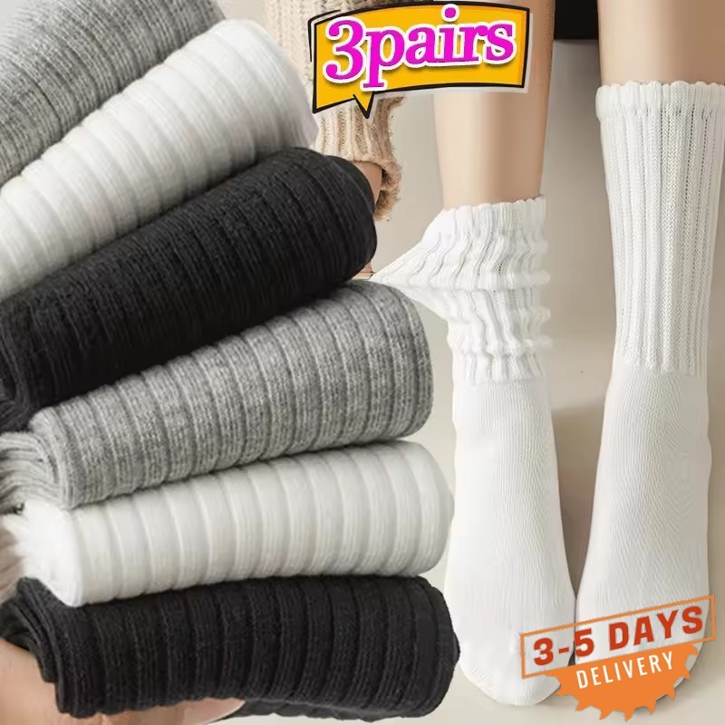 [จัดส่ง 3-5 วัน] ถุงเท้าสไตล์โลลิต้า สำหรับสวมใส่ทุกวัน แบบถักโครเชต์ ไซซ์ข้อเท้า ขายเป็นคู่หรือหลายคู่