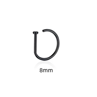 ห่วงจมูก ไม่ต้องเจาะ Nose Ring Without Hole D-Shaped Nose Ring Vacuum Plating - 1 ชิ้น