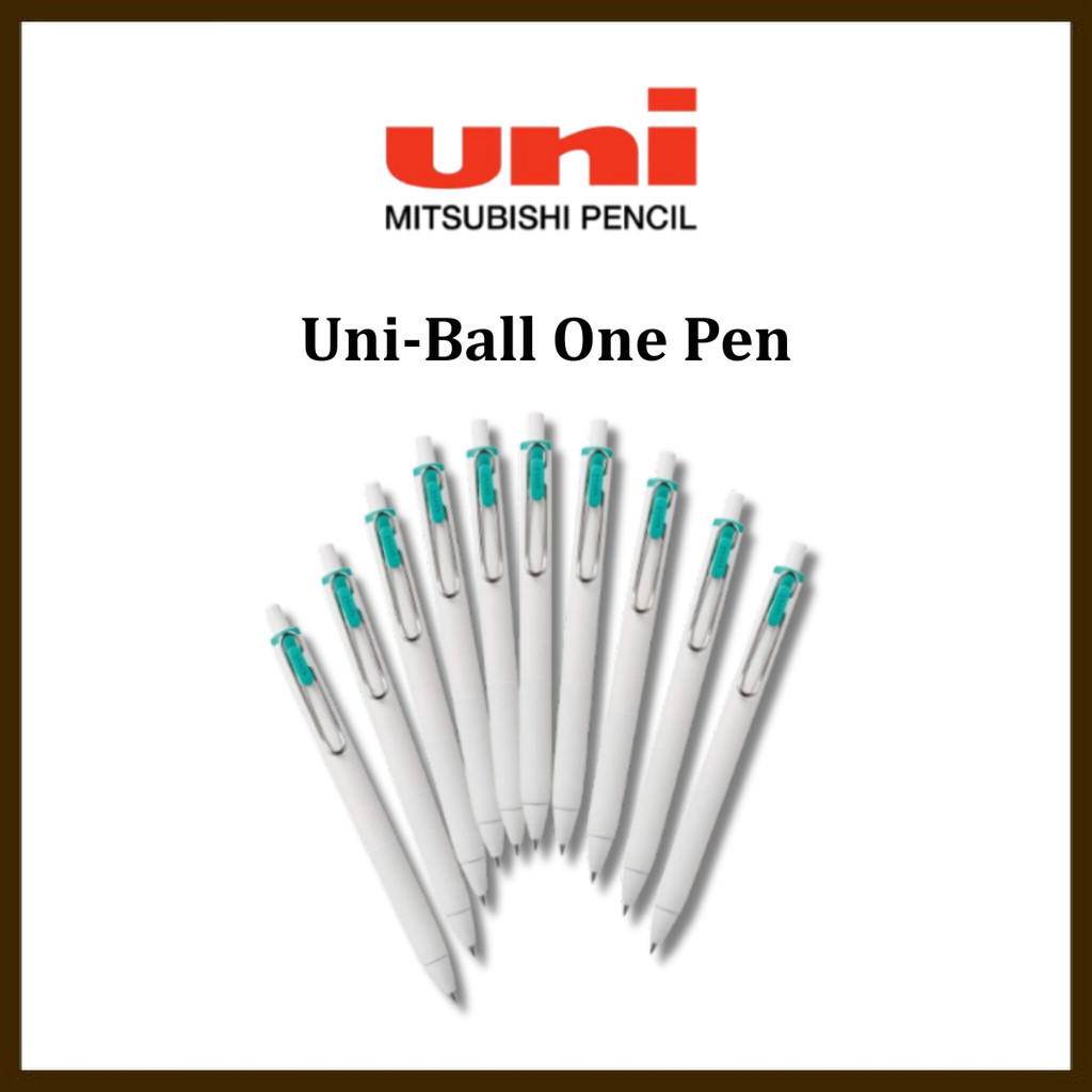 Mitsubishi Pencil Gel Ballpoint Pen Uni-ball One 0.38 Emerald, 10 pieces, Box UMNS38.31
