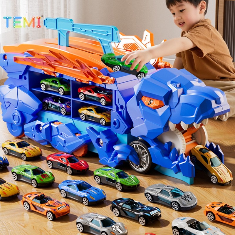 TEMI ไดโนเสาร์ Devouring รถพับ Rail รถบรรทุกเปิดตัวโลหะผสม Catapult ของเล่นไดโนเสาร์ ราคา ถูกที่สุด ดีลบีเคเค แกลเลอรีภาพที่ 2