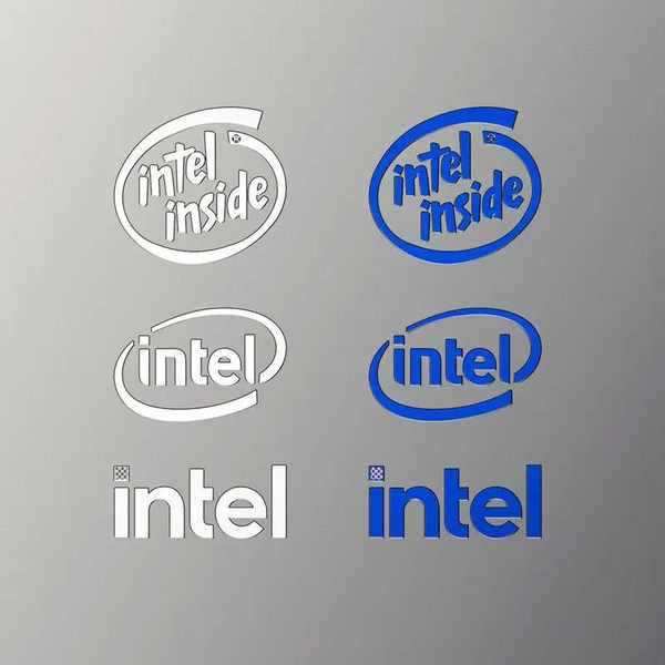 [สติ๊กเกอร์ 2026] โลโก้ Intel สติ๊กเกอร์โลโก้โลหะแยกบางเฉียบคอมพิวเตอร์ Windows Win7810 สติ๊กเกอร์ตก