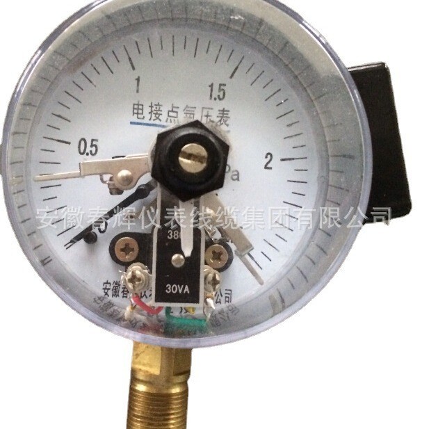 YTXC-100-ZQ-ZQ-Z ทิศทางเพลากันกระแทกพร้อมเครื่องวัดความดันสัมผัสไฟฟ้าด้านข้าง