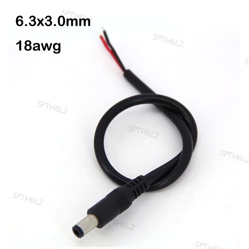 6.3x3.0 มม.30 ซม.DC ชาย 2pin สายไฟ charger connector สายซ่อม 6330 สายสูงสุด 120W 6.3 มม.6.3*3.0 มม.ส