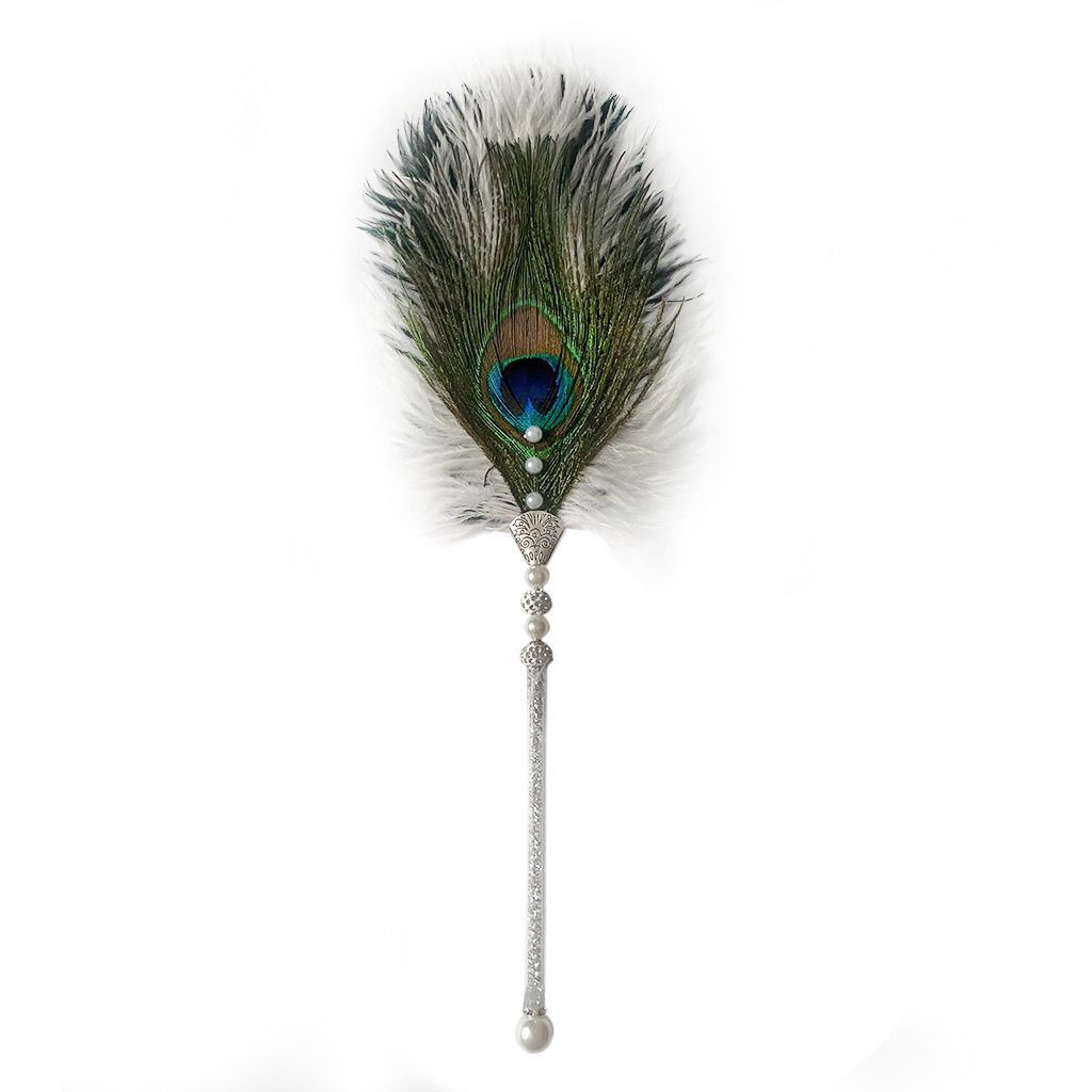 New Product#Fairy Ear Picking Stick Ear Cleaning Peacock Feather Ostrich Feather Face Sweeping Massa