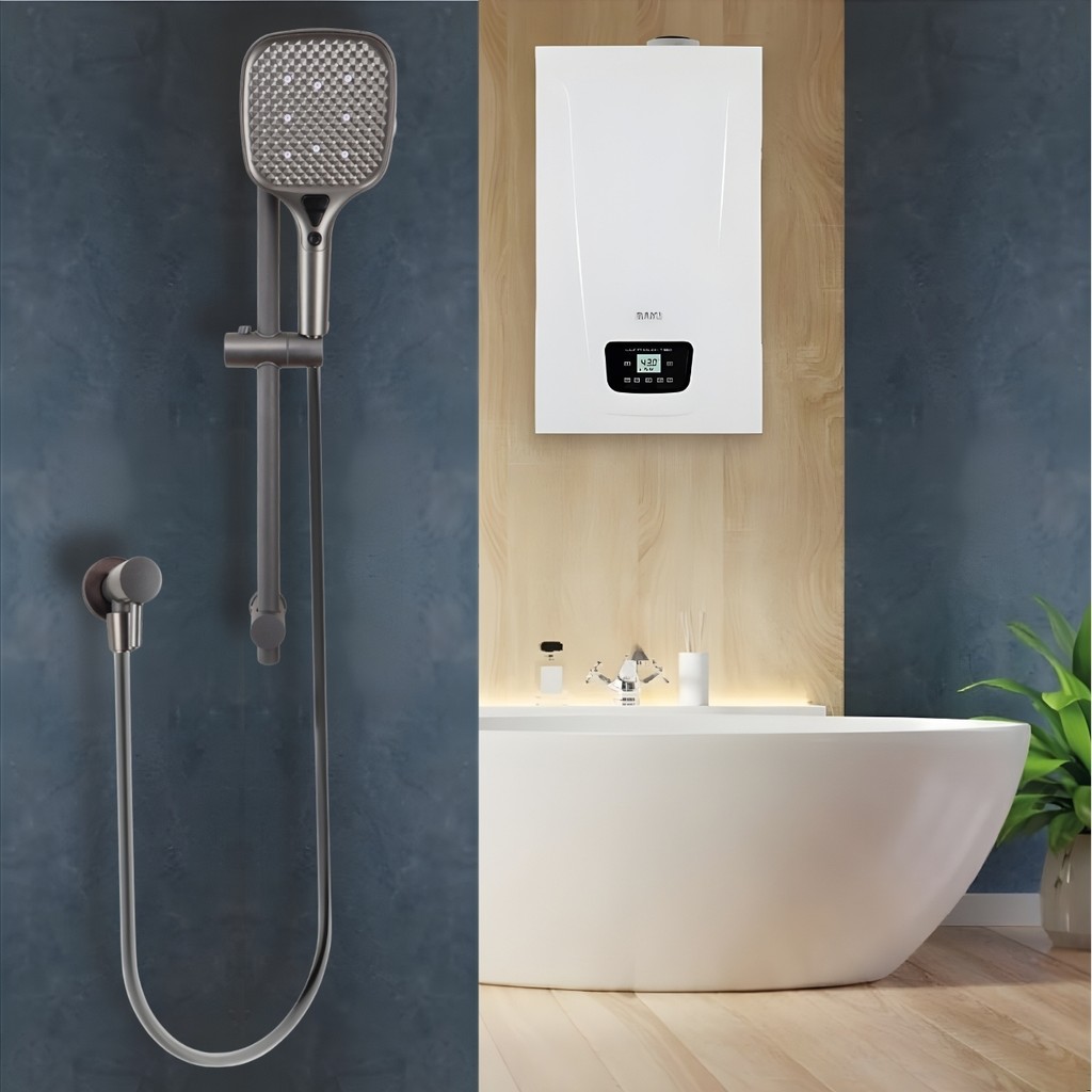 ฝักบัวฝักบัวแรงดันสูง ฝักบัวไซซ์ใหญ่ ดีไซน์หน้าเหลี่ยม โมเดิร์น หรูเข้าทุกห้องน้ำ - รูปที่ 2