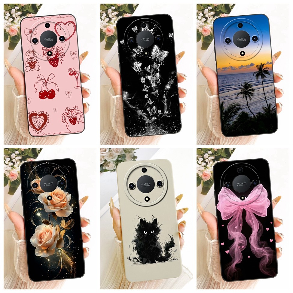 Honor ALI-NX1 Casing Honor X9b 5G Cover Fashion Cartoon Cute Funny Painted Silicone Phone Case