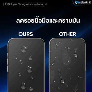 Hi-Shield [ติดตั้งง่าย] ฟิล์มกระจก 2.5D KIT ใส กันมอง พร้อมชุดติดตั้ง มีประกัน สำหรับไอโฟน 17/16/15