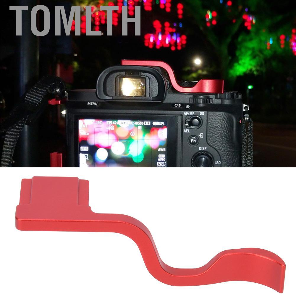 Tomlth Tomlth ACAGALA อลูมิเนียมร้อนรองเท้า Thumb Handle สายคล้องคอสำหรับ A7M2 M3 A7R2 R3 A9 (สีดำ)