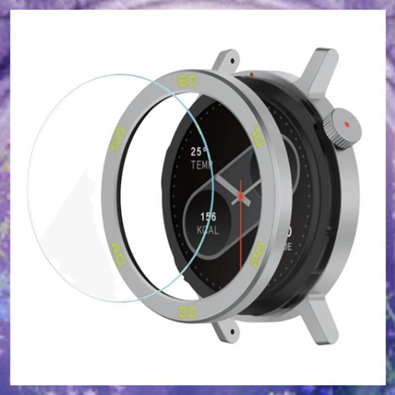 โลหะ BEZEL แหวนโลหะ Protector นาฬิกาสายคล้องกระจกนิรภัยฟิล์มนาฬิกา BEZEL Shell สําหรับ CMF โดย Watch