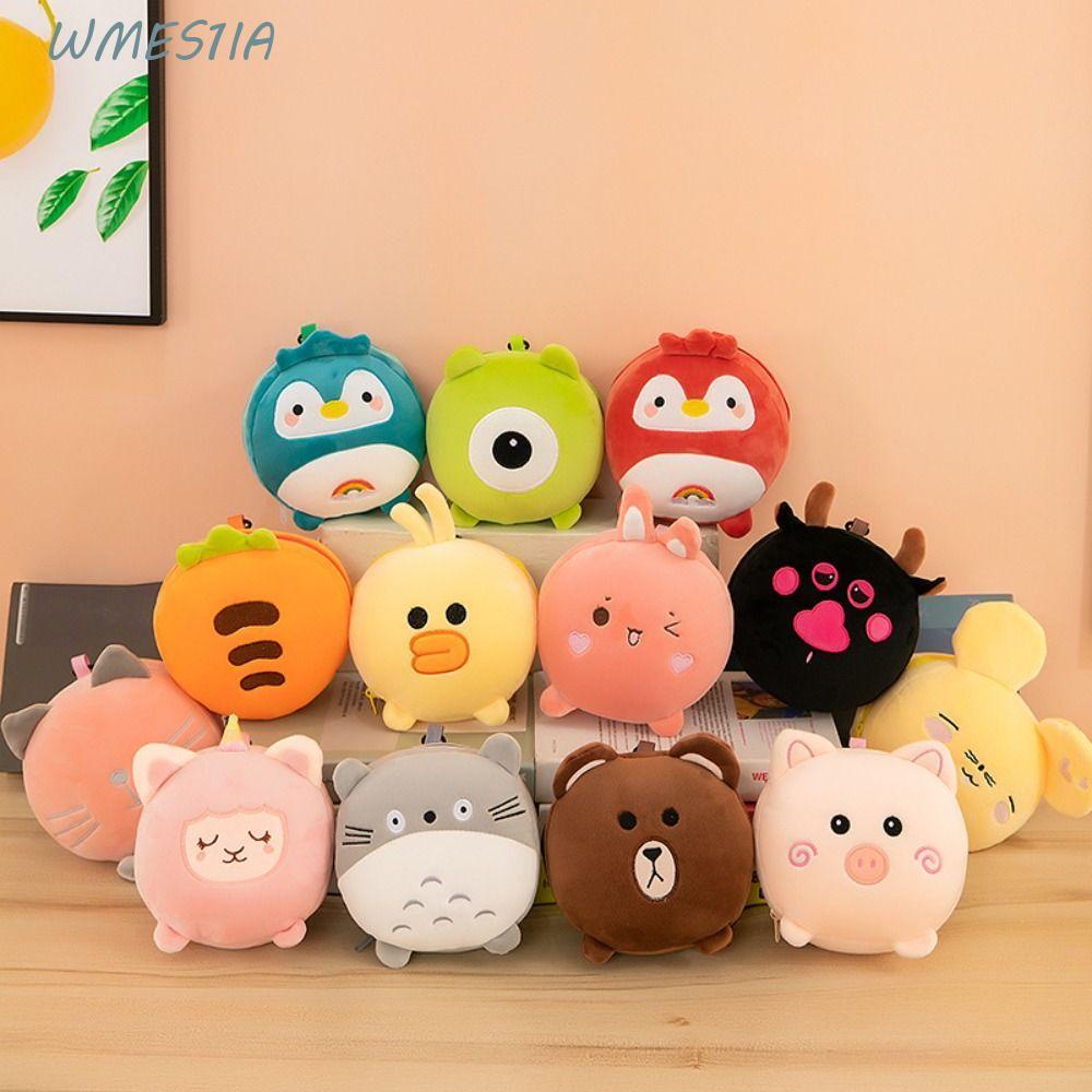 WMES1 2 in 1 Eye Mask, Kawaii หมีการ์ตูน Eye Mask หมอน,แบบพกพา Elastic Band Sleep เครื่องมือเก็บ Hook Travel หมอนพับ Journey