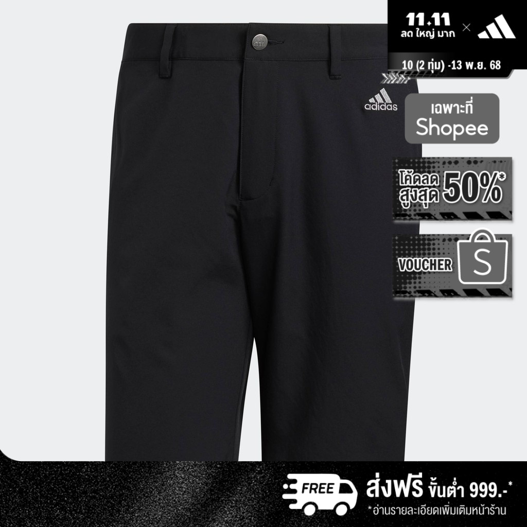 adidas กอล์ฟ กางเกงกอล์ฟขาสั้น Recycled Content ผู้ชาย สีดำ GU2683