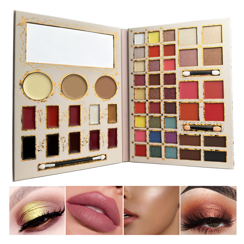 Square Baking Powder Face Brightening Shadow Nose Shadow Silhouette สามมิติไฮไลท์ Blush Contouring E