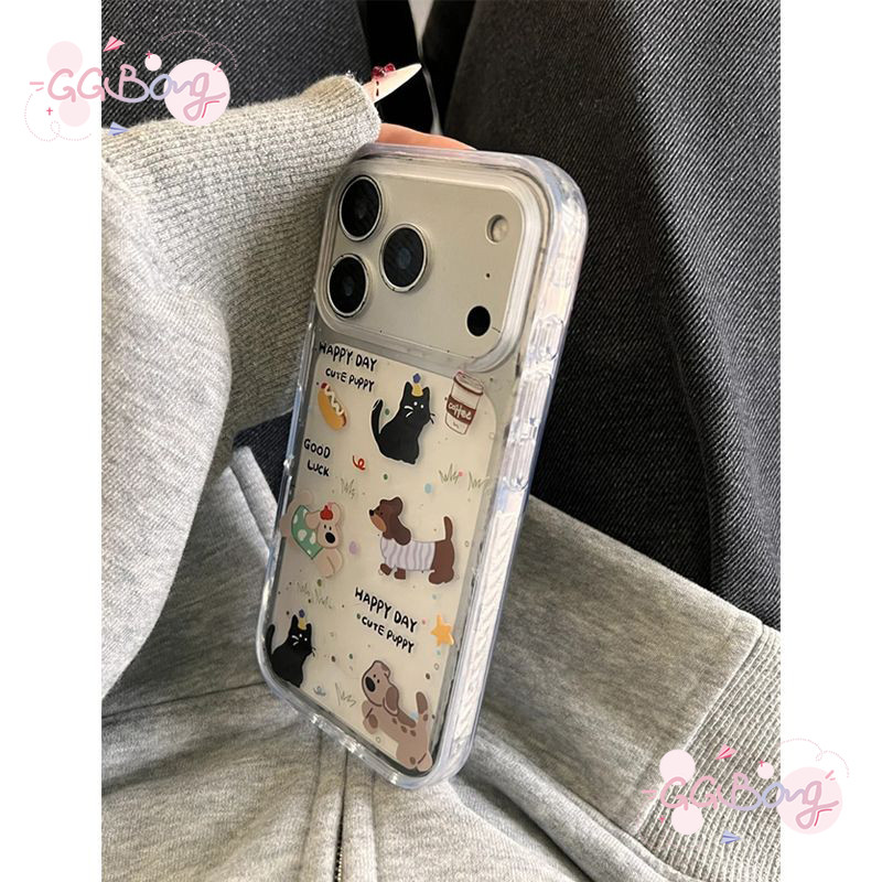 ปกการ์ตูน17 11สำหรับIPhone 17 air 12 15 13 11 16 14 Pro Max X XR XS Max 15 16 7 8 Plus SE เคสลูกสุนัขลายจุดน่ารัก - รูปที่ 2