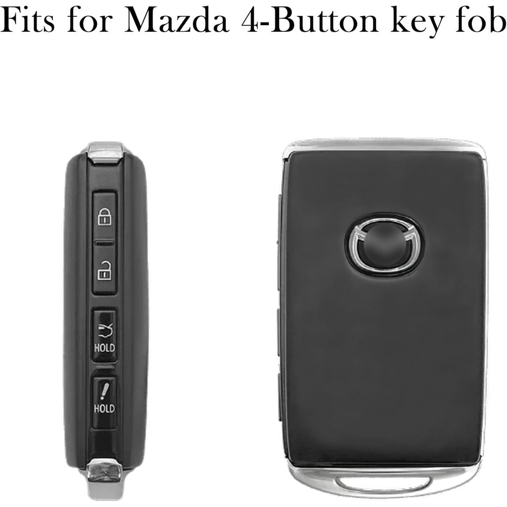 TANDRIVE Key Fob Cover Compatible with 2026 2025-2019 Mazda CX-5 CX-30 CX-50 CX70 CX90 3 6 CX-9 MX-5