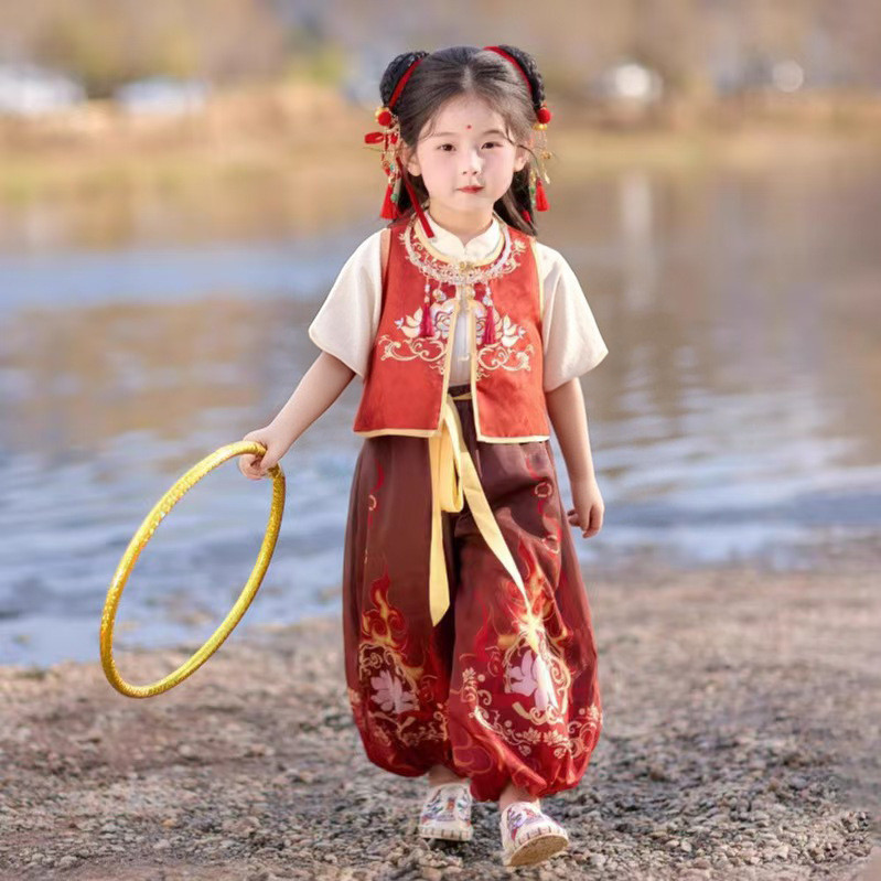 Nezha เครื่องแต่งกายเด็กหญิงและเด็กชาย พร้อมสไตล์.cosplay สำหรับวันสำคัญ