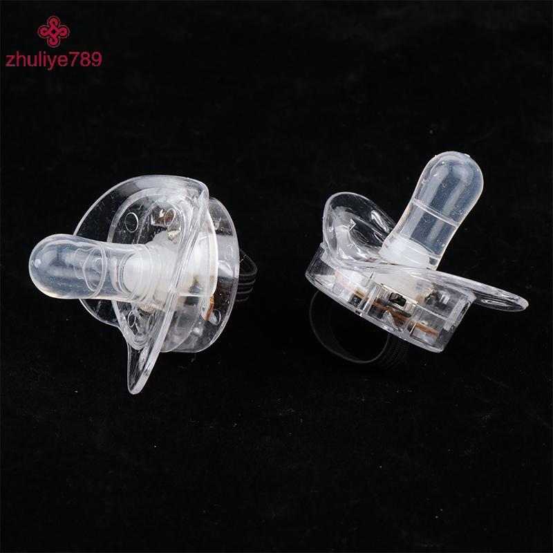 <zhuliye789> ความคิดสร้างสรรค์ Night Light LED Pacifier Party Rave Soft Light Up ของเล่นของเล่นกระพร