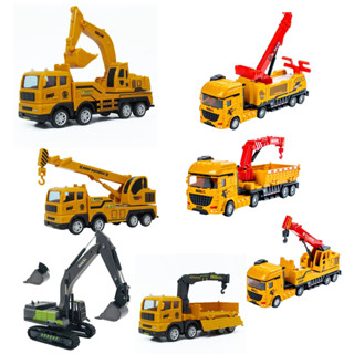 รถขุดขนย้ายเด็กเด็กรถกู้ภัยรถของเล่นโลหะผสมรถเครนรุ่นของเล่น…