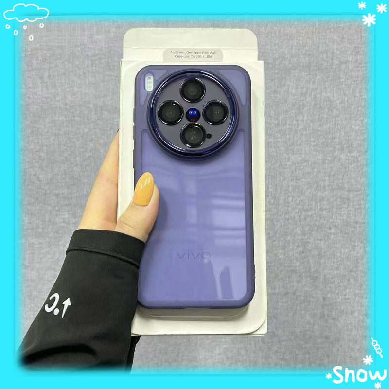 VIVOX300PRO เคสโทรศัพท์ X300/X200 Charm Eye ฟิล์มเลนส์กึ่งโปร่งใส X200Pro โลหะเปลือยรู้สึก X200S Sof