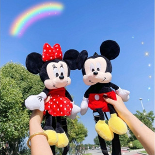 มินนี่เมาส์มิกกี้เมาส์ ของเล่นตุ๊กตา กระเป๋าเป้สะพายหลัง 40 …