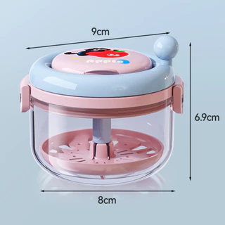 กล่องรีเทนเนอร์ 3 ชั้น มีกระจก กล่องฟันปลอม กล่องเก็บฟันปลอม การทำความสะอาดแบบแรงเหวี่ยงด้วยมือ พกพาง่าย