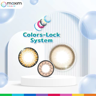 Maxim คอนแทคเลนส์สี รายเดือน รุ่น Maxim Colors Air BLINK LATTE BROWN จำนวน/กล่อง 2 ชิ้น