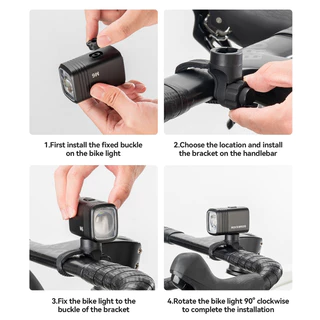 【TH Delivery】ROCKBROS ไฟหน้าจักรยาน 1000LM ไฟมุมกว้าง ใช้งานได้ทั้ง MTB และจักรยานเสือหมอบ