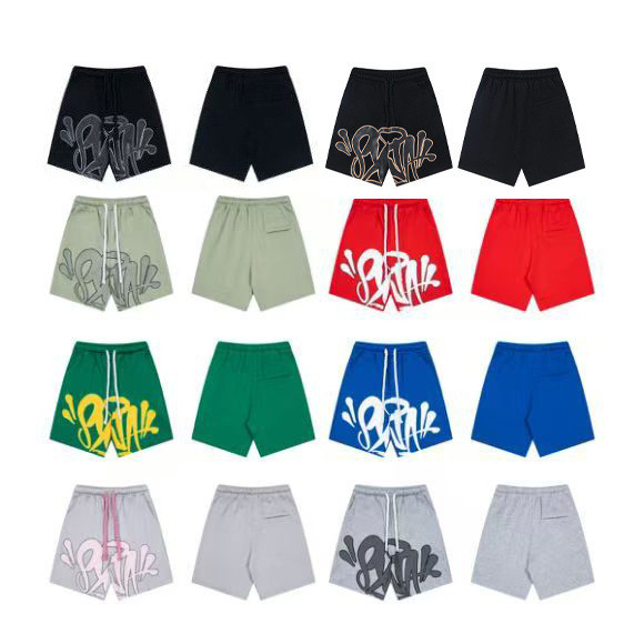 SYNA WORLD กางเกงขาสั้นห้าจุดกางเกงกีฬาลําลอง Sweatpants CentralCee สไตล์เดียวกัน