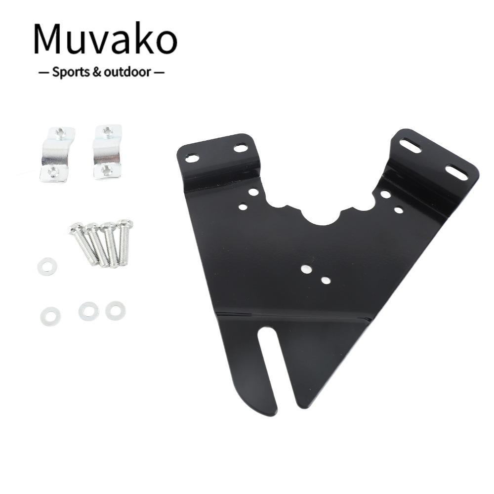 MUVAKO แผ่นมอเตอร์ไฟฟ้า, แผ่นติดตั้งมอเตอร์เหล็กสีดํา, แผ่นติดตั้งมอเตอร์น้ําหนักเบาทนทานสําหรับ MY1